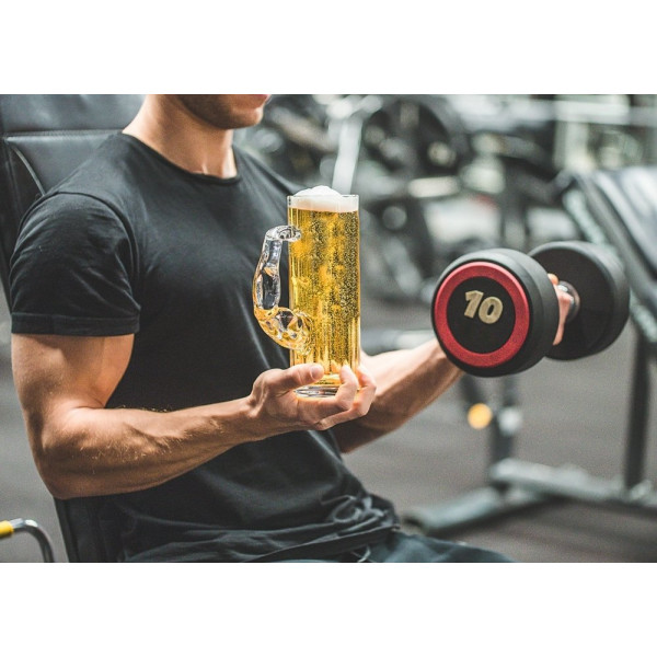 Beer mug for strongman