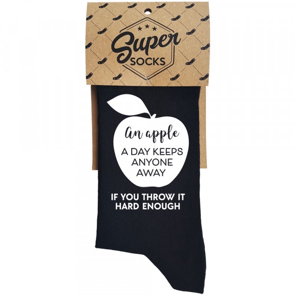 Socks "An apple a day keeps anyone away" Socks "An apple a day keeps anyone away"
