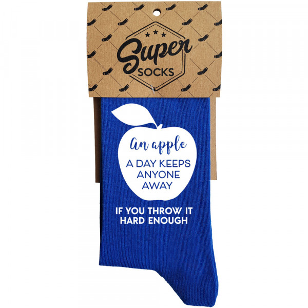 Socks "An apple a day keeps anyone away" Socks "An apple a day keeps anyone away"