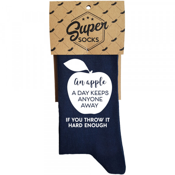 Socks "An apple a day keeps anyone away" Socks "An apple a day keeps anyone away"