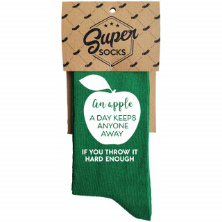Socks "An apple a day keeps anyone away"