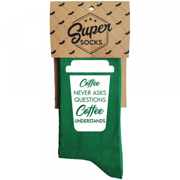 Socks "Coffee never asks" Socks "Coffee never asks"
