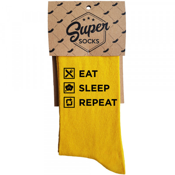 Socks "Eat. Sleep. Repeat" Socks "Eat. Sleep. Repeat"