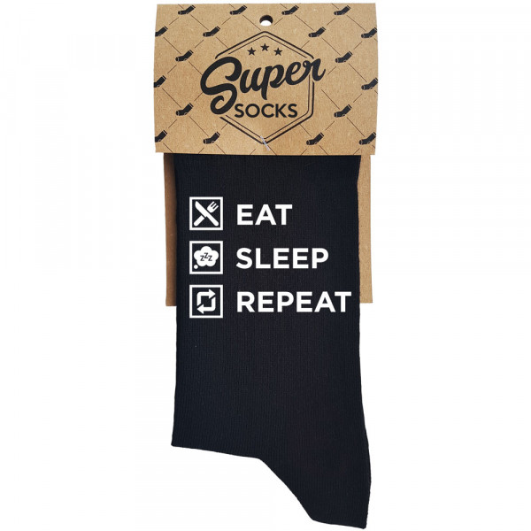 Socks "Eat. Sleep. Repeat" Socks "Eat. Sleep. Repeat"