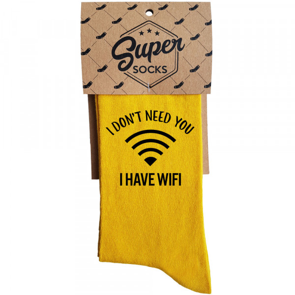 Socks "I don't need you I have wifi" Socks "I don't need you I have wifi"