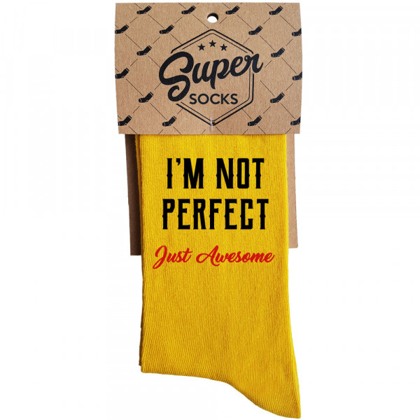 Socks "I'm not perfect" Socks "I'm not perfect"