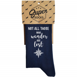 Socks "Not all those who wander are lost"