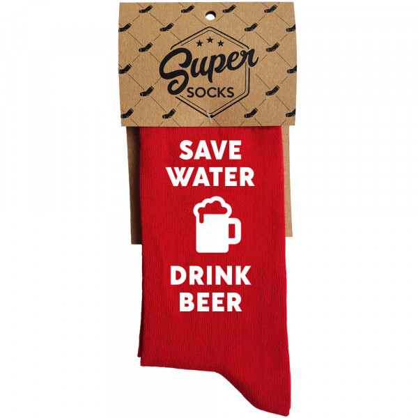 Socks "Save water - drink beer" Socks "Save water - drink beer"
