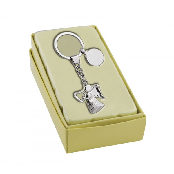 Key pendant "Angel carrying a heart"