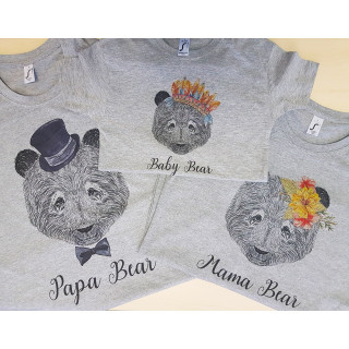 Family T-shirt set "Bear Family"