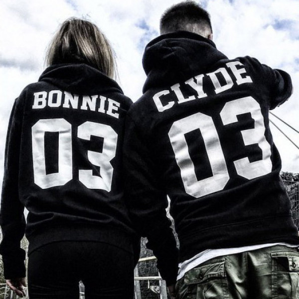 Sweatshirt set "Bonnie & Clyde" (with the selected numbers) Sweatshirt set "Bonnie & Clyde" (with the selected numbers)