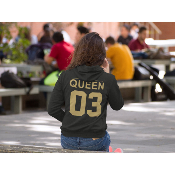 Sweatshirt set "KING & QUEEN" with the selected numbers Sweatshirt set "KING & QUEEN" with the selected numbers