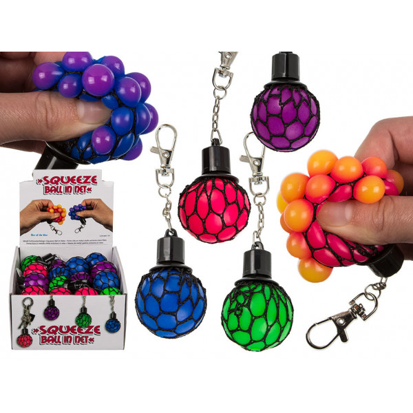 Keychain - anti-stress ball in a net
