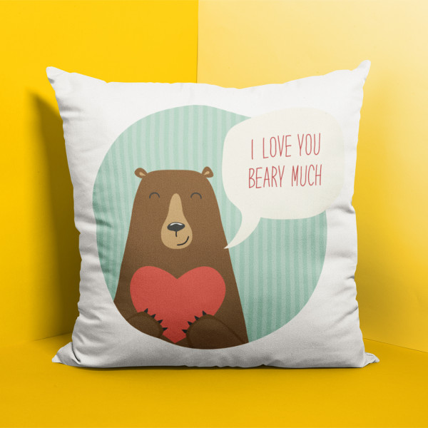 Pillowcase "Beary much"