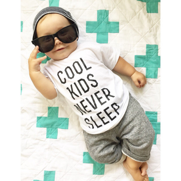 Kids' T-shirt "Cool Kids Never Sleep" Kids' T-shirt "Cool Kids Never Sleep"