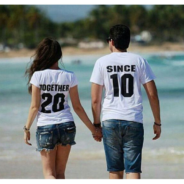 T-shirt set "Together Since" su pasirinktais metais T-shirt set "Together Since" su pasirinktais metais