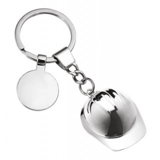 Keychain "Builder's Helmet" (with the option to engrave for an additional cost)