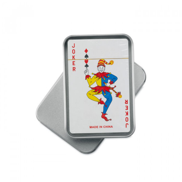 Cards in a metal box "Trust Everyone"