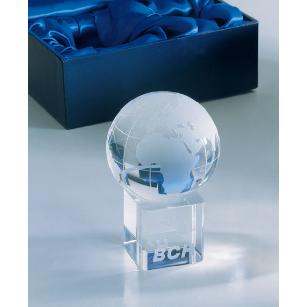 Glass Globe with a stand (with the ability to engrave at an additional price)