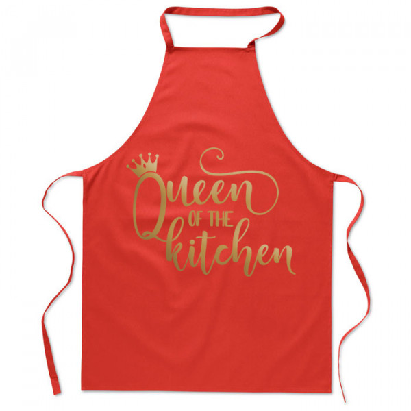 Cotton apron "Queen of the kitchen" Cotton apron "Queen of the kitchen"
