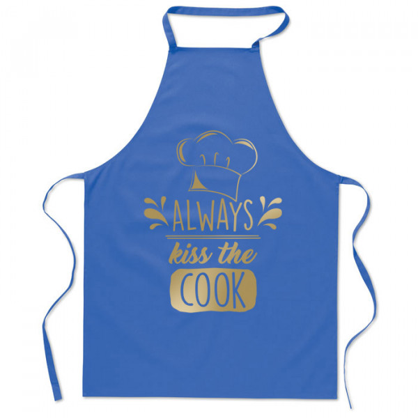 Cotton apron "Always kiss the cook"