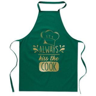 Cotton apron "Always kiss the cook"
