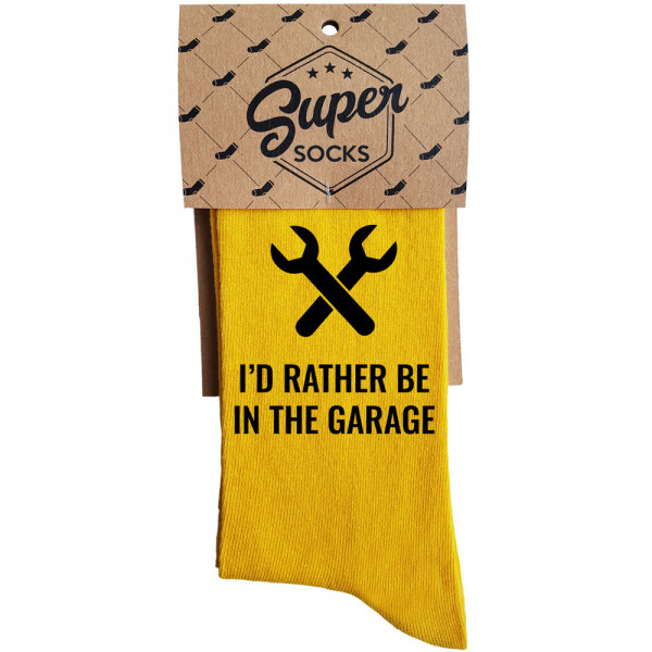 Socks "I'd rather be in garage"