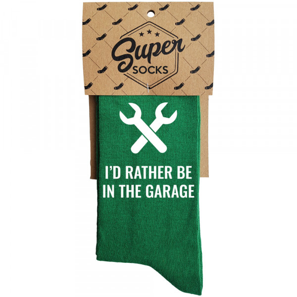 Socks "I'd rather be in garage"
