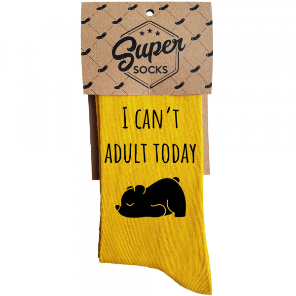 Socks "I can't adult today"