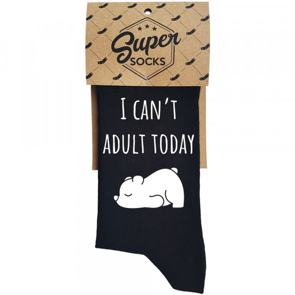 Socks "I can't adult today"