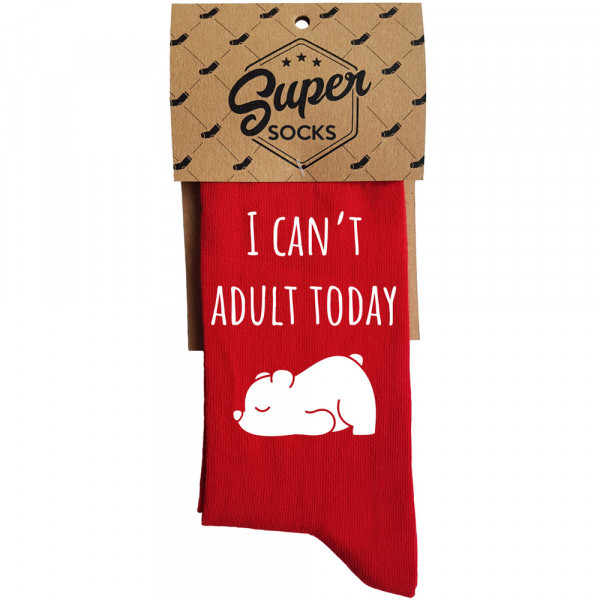 Socks "I can't adult today"