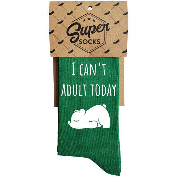 Socks "I can't adult today"