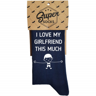 Socks "I love my girlfriend this much"