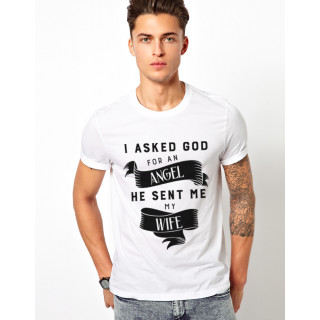 T-shirt "My wife - Angel"