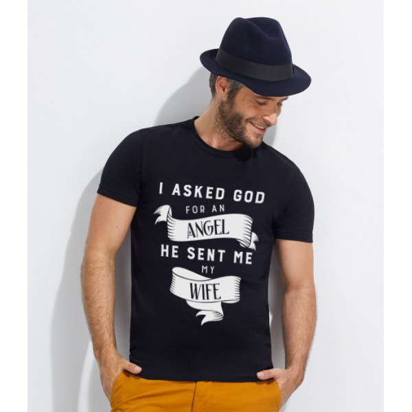 T-shirt "My wife - Angel"