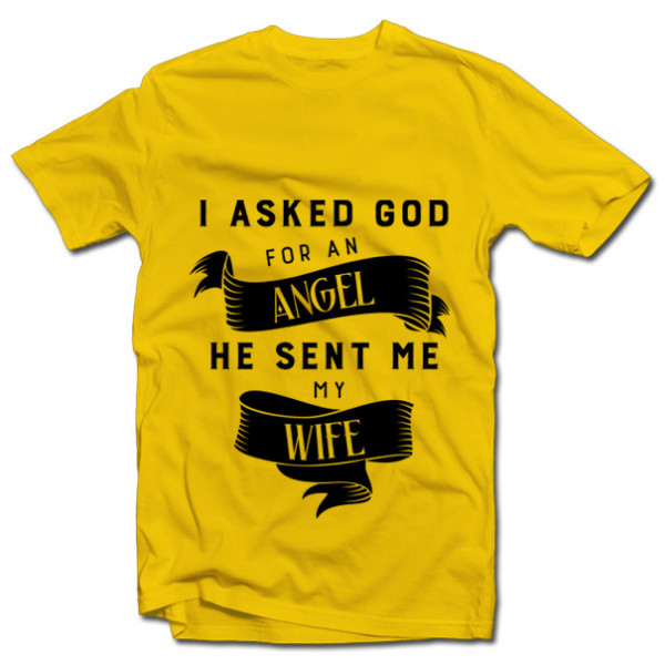 T-shirt "My wife - Angel"