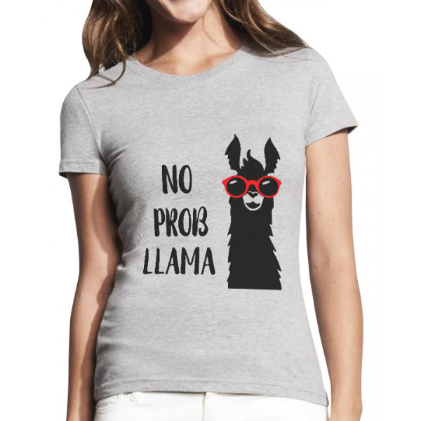 Women's T-shirt "No prob-llama" Women's T-shirt "No prob-llama"