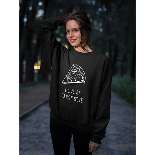 Sweatshirt "Love at first bite" (without hood)