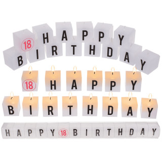 Birthday candle set "18"
