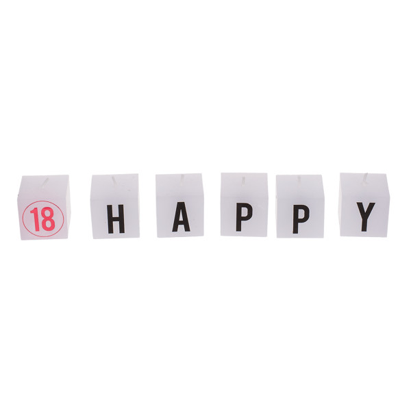 Birthday candle set "18" Birthday candle set "18"