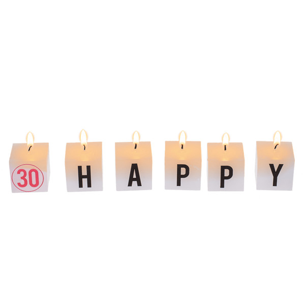Birthday candle set "30" Birthday candle set "30"