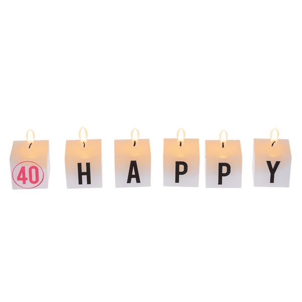 Birthday candle set "40" Birthday candle set "40"