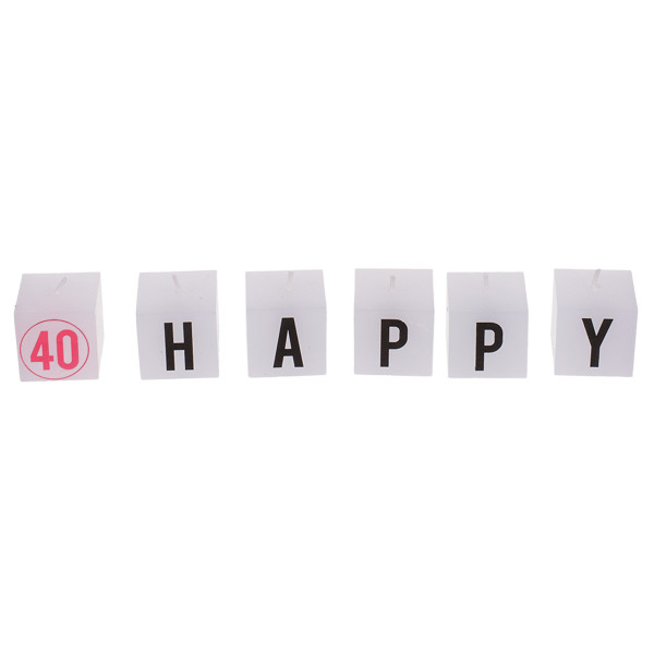 Birthday candle set "40" Birthday candle set "40"
