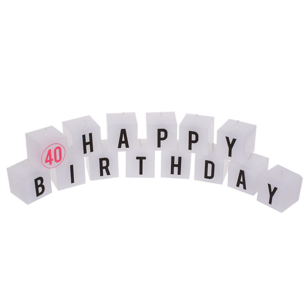 Birthday candle set "40" Birthday candle set "40"