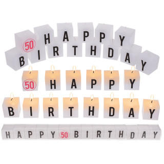 Birthday candle set "50"