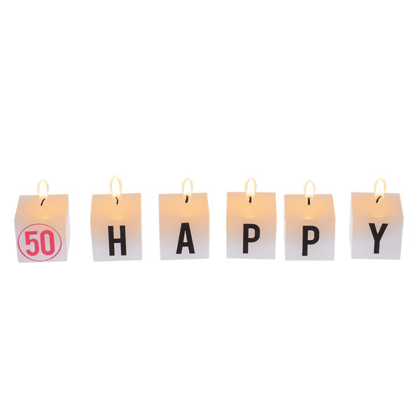 Birthday candle set "50" Birthday candle set "50"