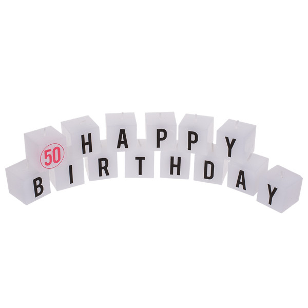 Birthday candle set "50" Birthday candle set "50"