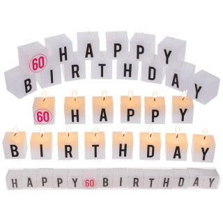 Birthday candle set "60"