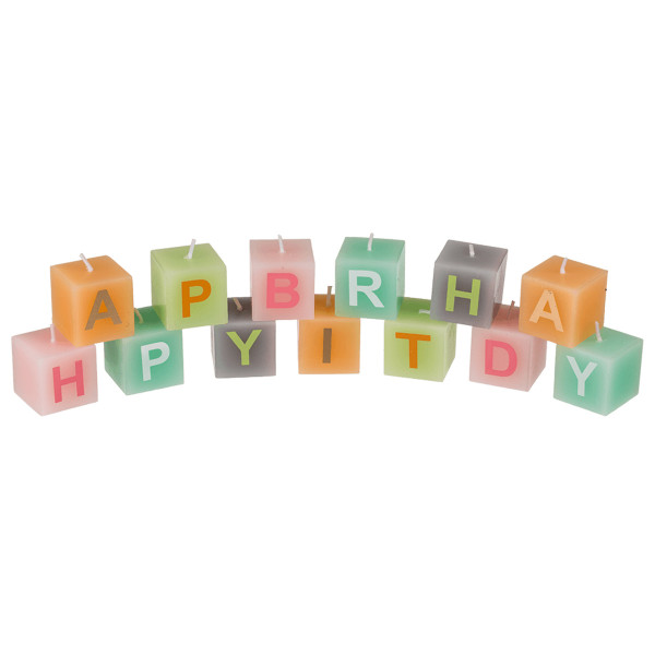 Birthday candle set "HAPPY BIRTHDAY" Birthday candle set "HAPPY BIRTHDAY"