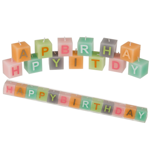 Birthday candle set "HAPPY BIRTHDAY" Birthday candle set "HAPPY BIRTHDAY"